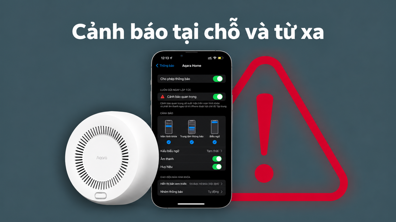 Cảm biến báo rò rỉ Gas thông minh Aqara