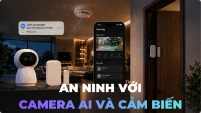 An ninh với camera và cảm biến thông minh