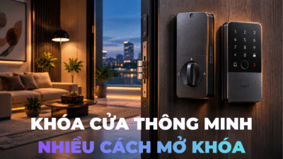 Khóa cửa thông minh nhiều cách mở khóa
