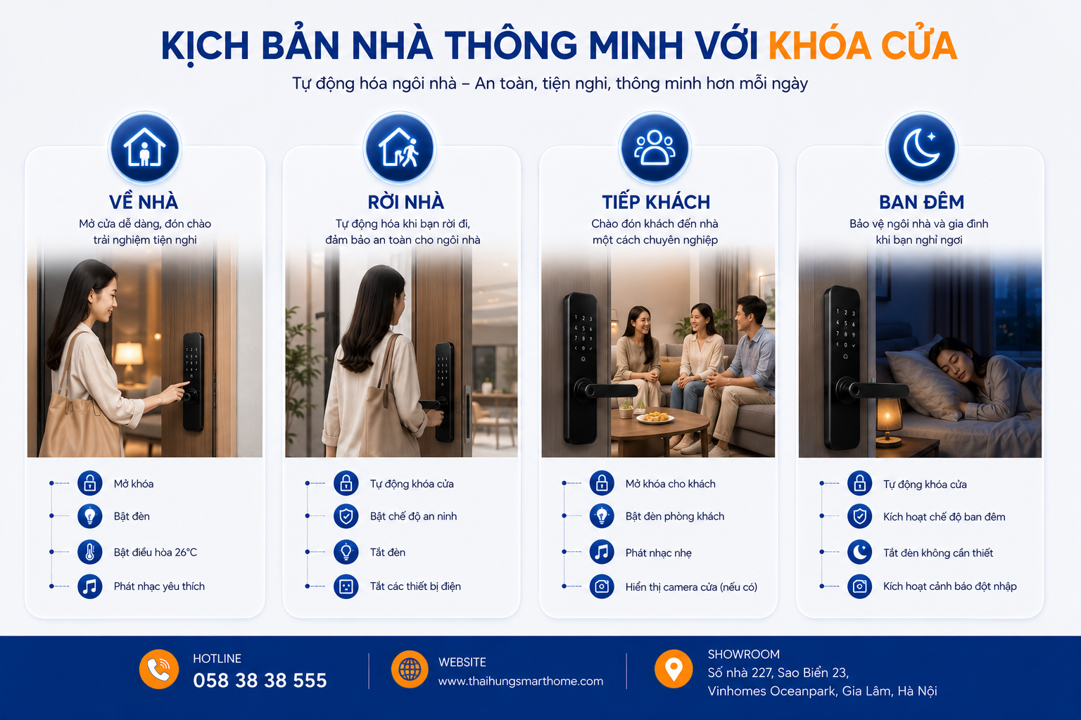 Kịch bản tự động khóa thông minh