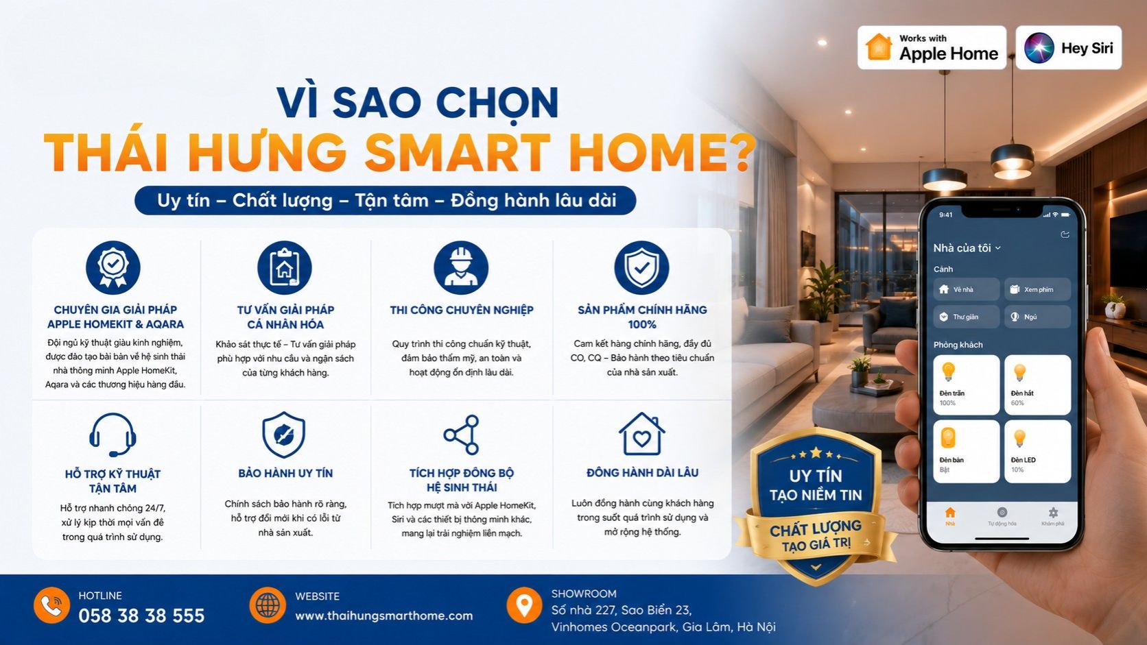 Vì sao lựa chọn Thái Hưng Smart Home
