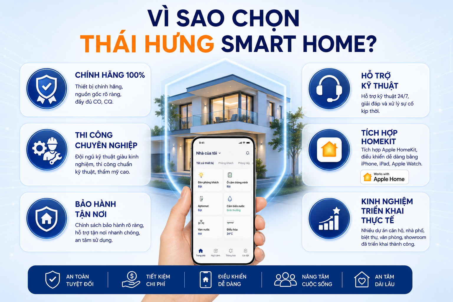Vì sao lựa chọn Thái Hưng Smart Home?