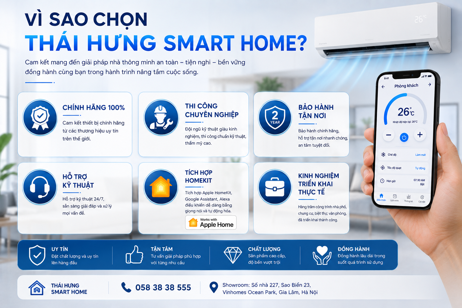 Vì sao lựa chọn Thái Hưng Smart Home?