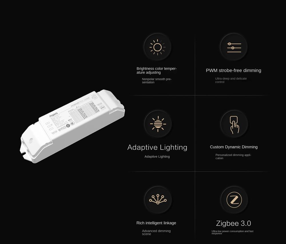 Bộ điều chỉnh nhiệt độ màu kép Driver Dimmer Aqara T1 Pro