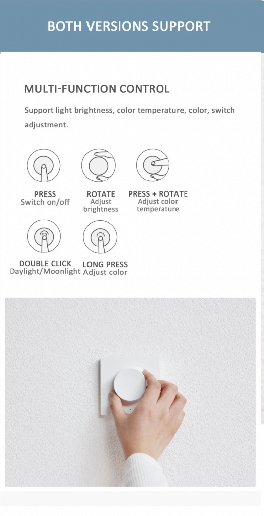 dimmer control yeelight 2