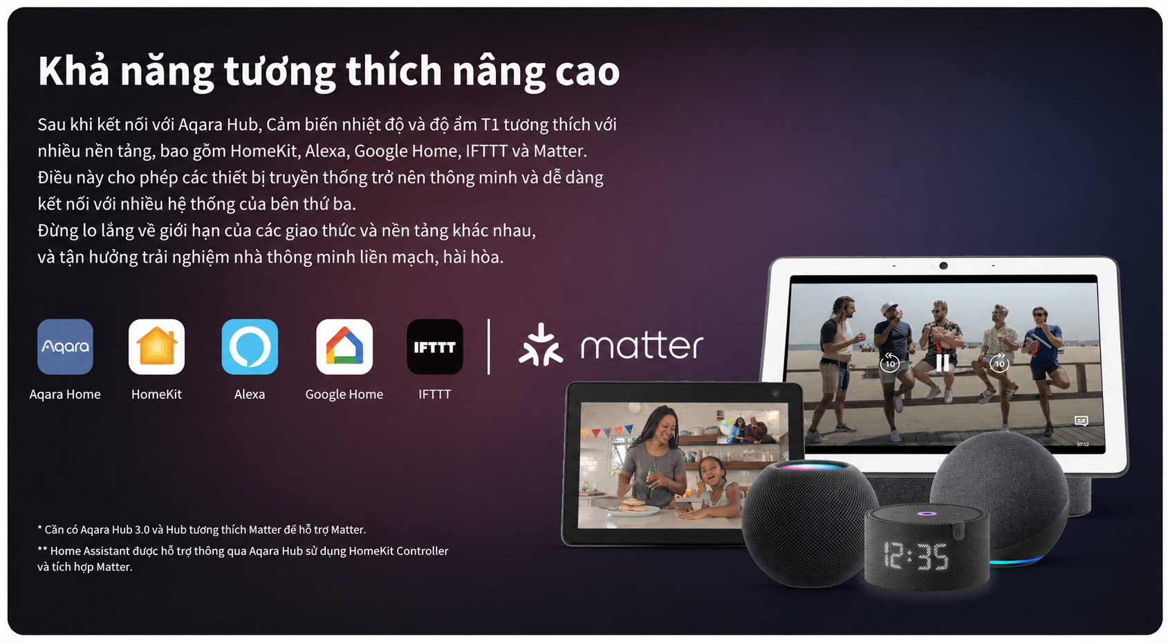 Cảm biến nhiệt độ và độ ẩm thông minh Aqara T1