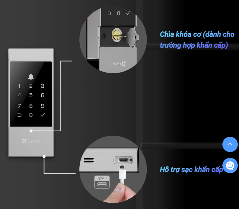 Khóa cửa thông minh Ezviz DL04