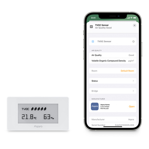 Cảm biến chất lượng không khí Aqara TVOC - Gu Công Nghệ
