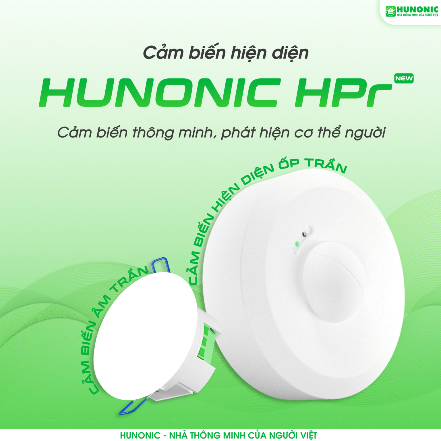 Camera Hunonic Cảm biến hiện diện Wifi Hunonic HPR phiên bản âm trần - Thái Hưng Smart ...