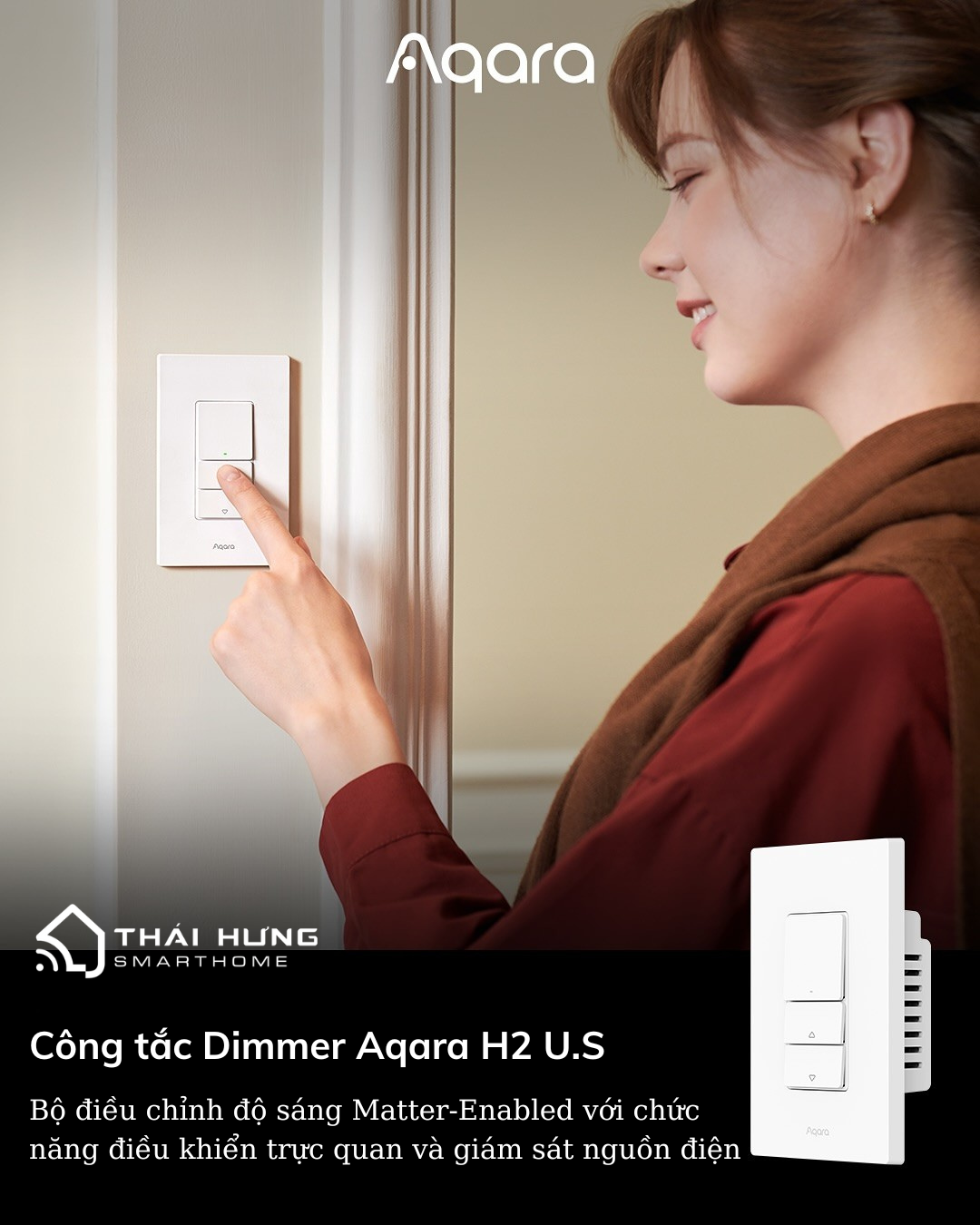 Công tắc Dimmer Aqara H2 US