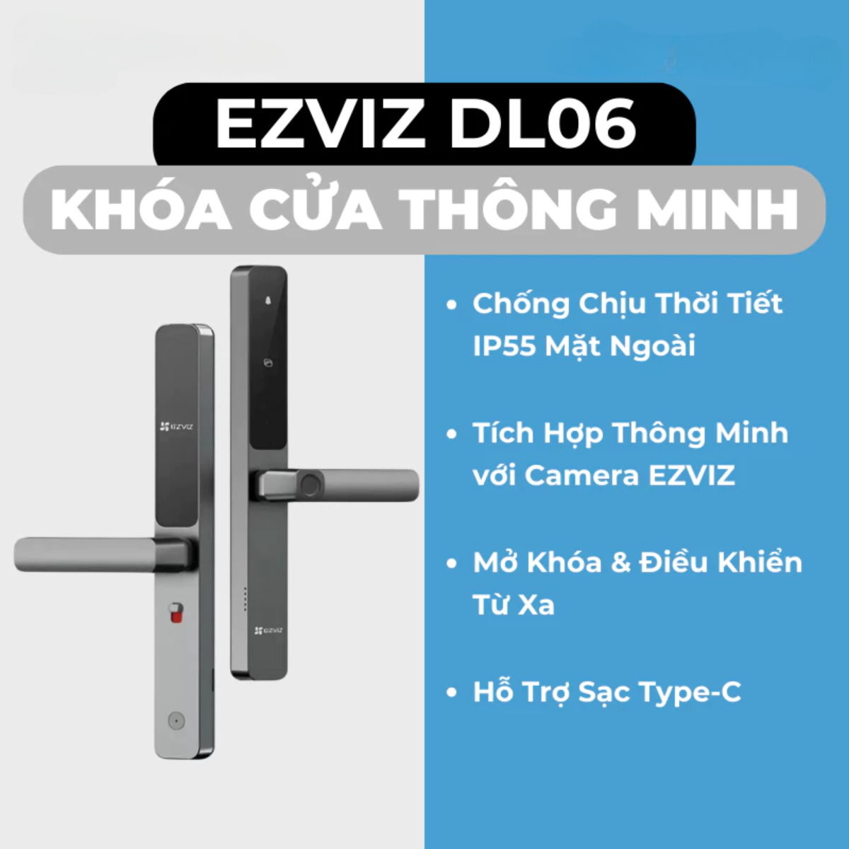 Khóa cửa nhôm thông minh Ezviz CS-DL06