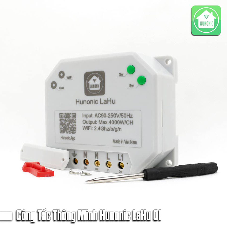 Công Tắc Thông Minh Hunonic Lahu 1 Kênh