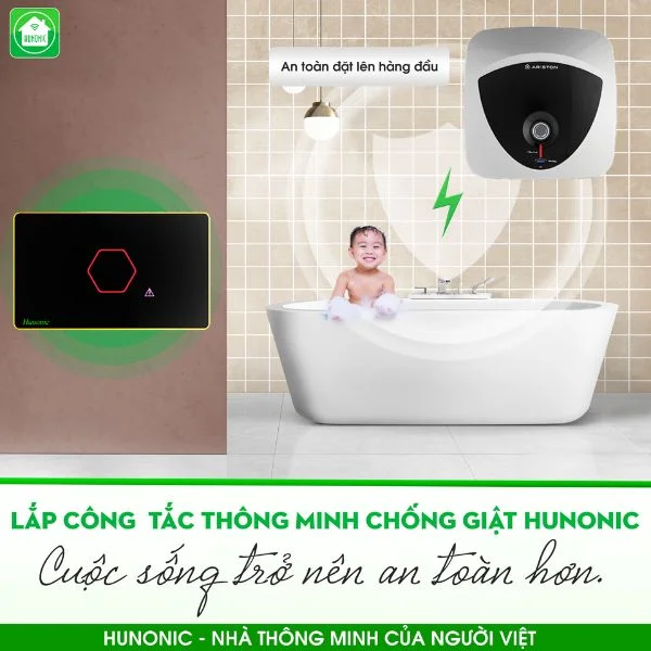 Công tắc chống giật bình nóng lạnh