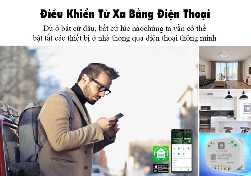 Công tắc thông minh Hunonic Lahu 4 kênh