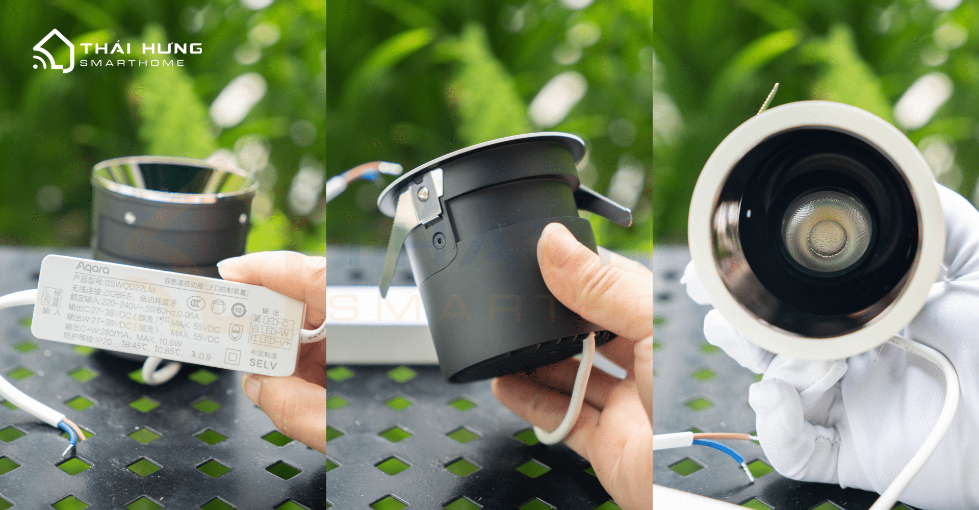 Review đèn âm trần thông minh Aqara