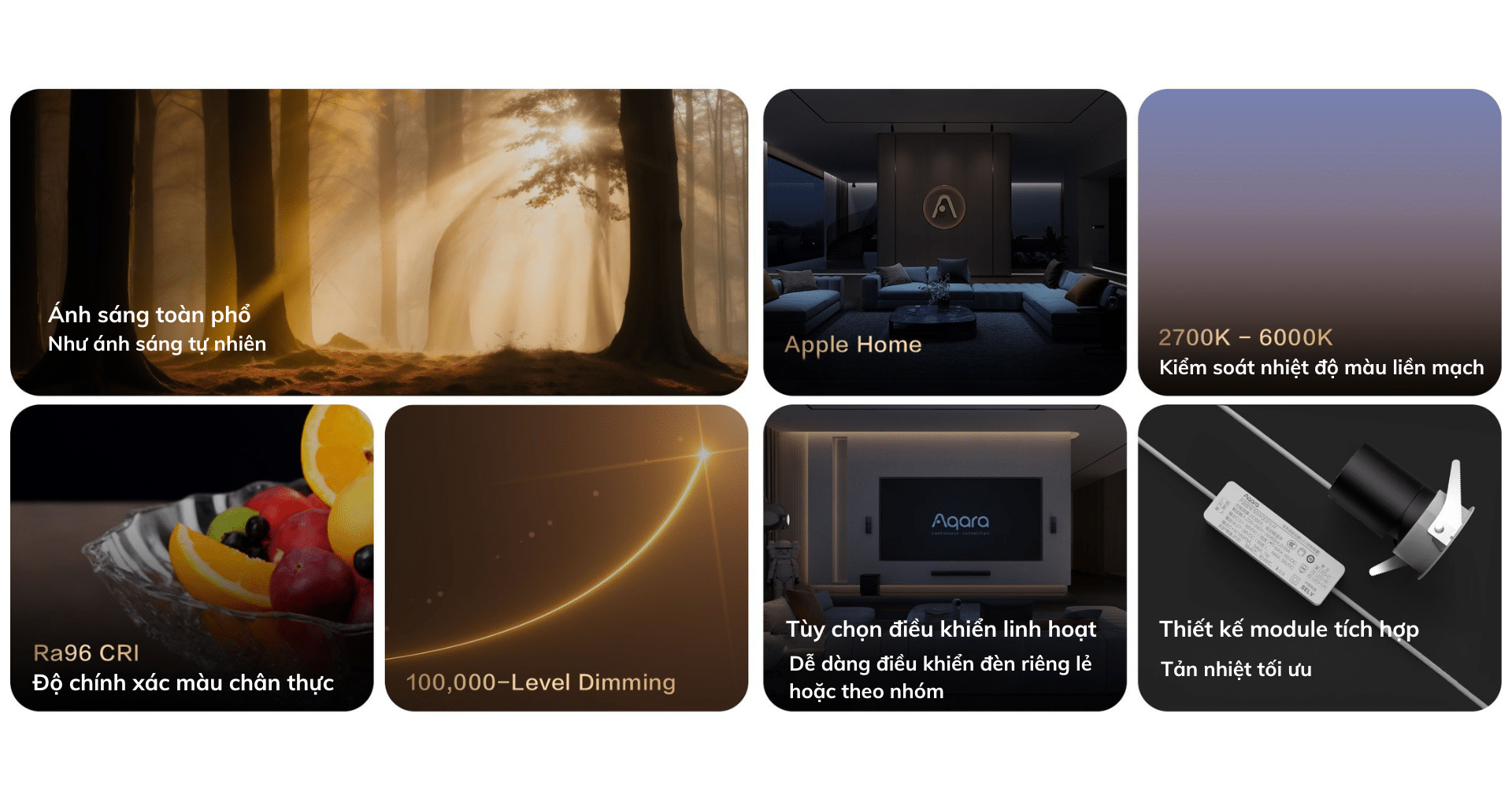 Review đèn âm trần thông minh Aqara