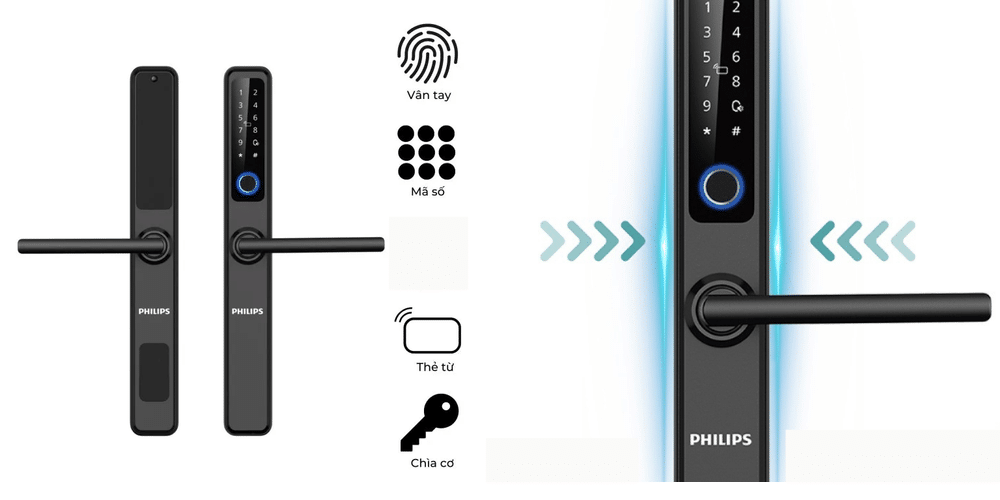 Hướng dẫn sử dụng khóa thông minh Philips DDL608