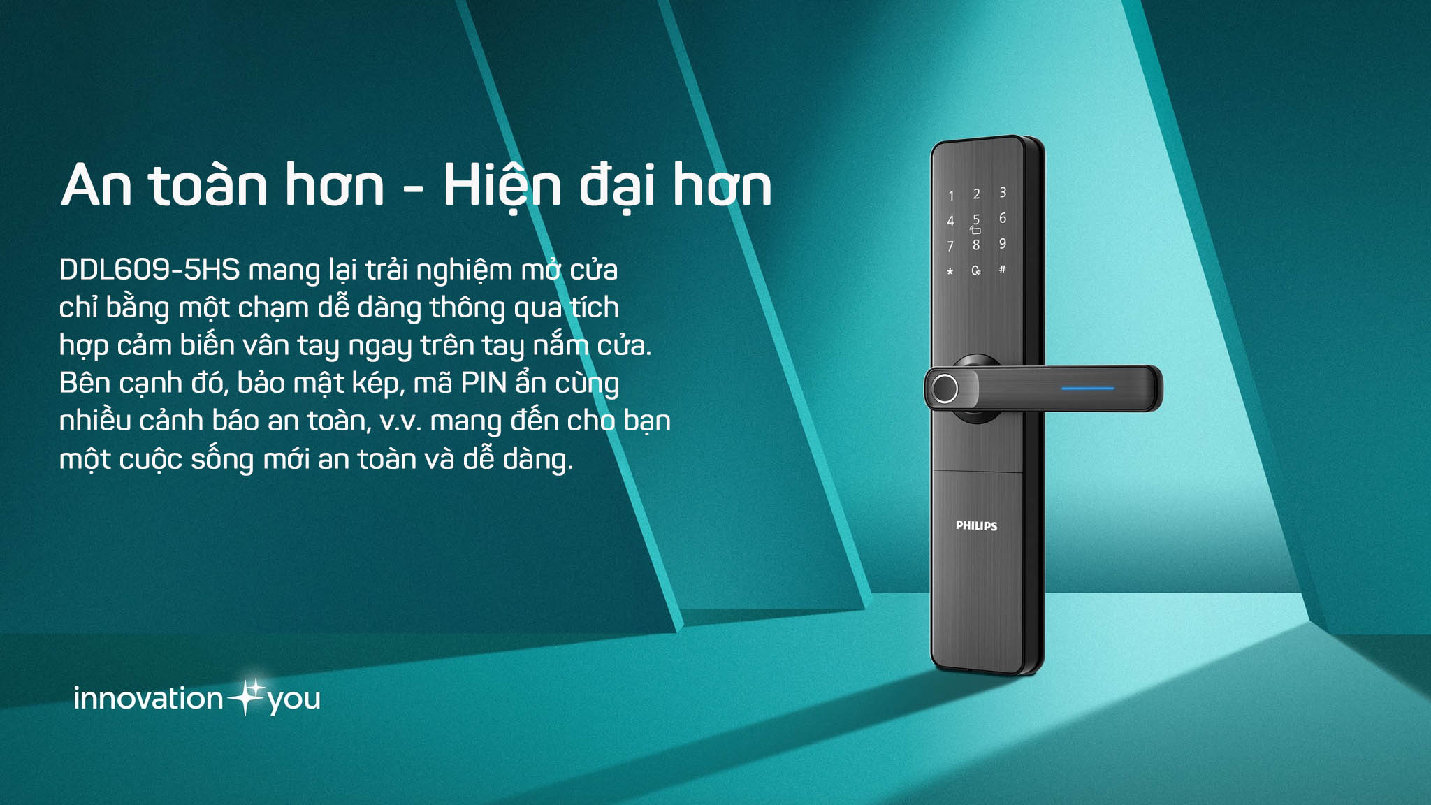 Hướng Dẫn Sử Dụng Khóa Philips DDL609-5HS