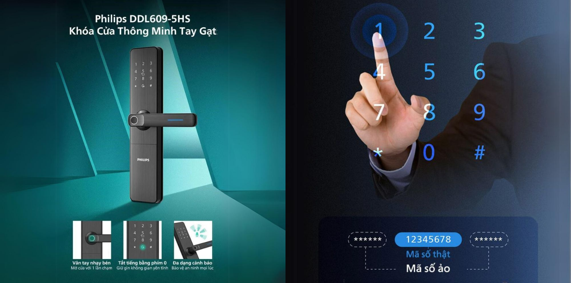 So Sánh Khóa Philips DDL615 Và DDL609