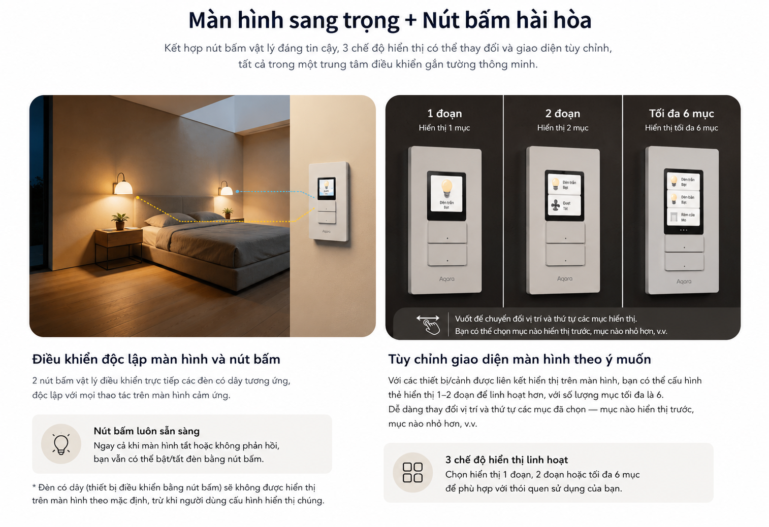 Công tắc tích hợp cảm biến hiện diện Aqara S100 US