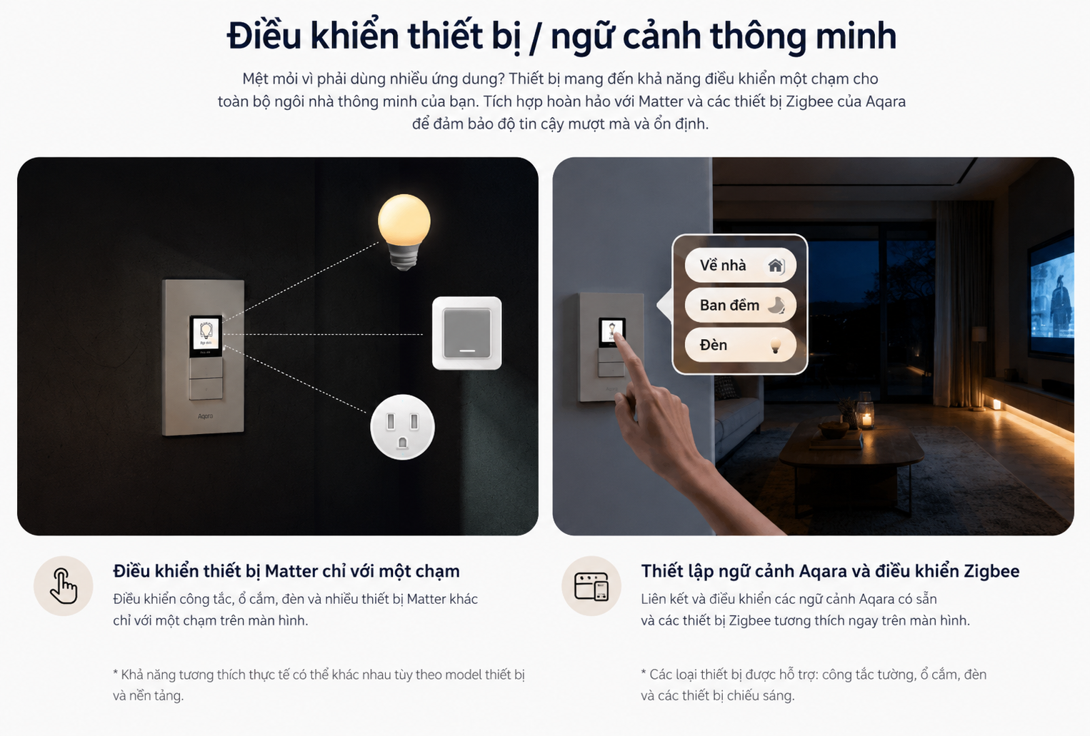 Công tắc tích hợp cảm biến hiện diện Aqara S100 US