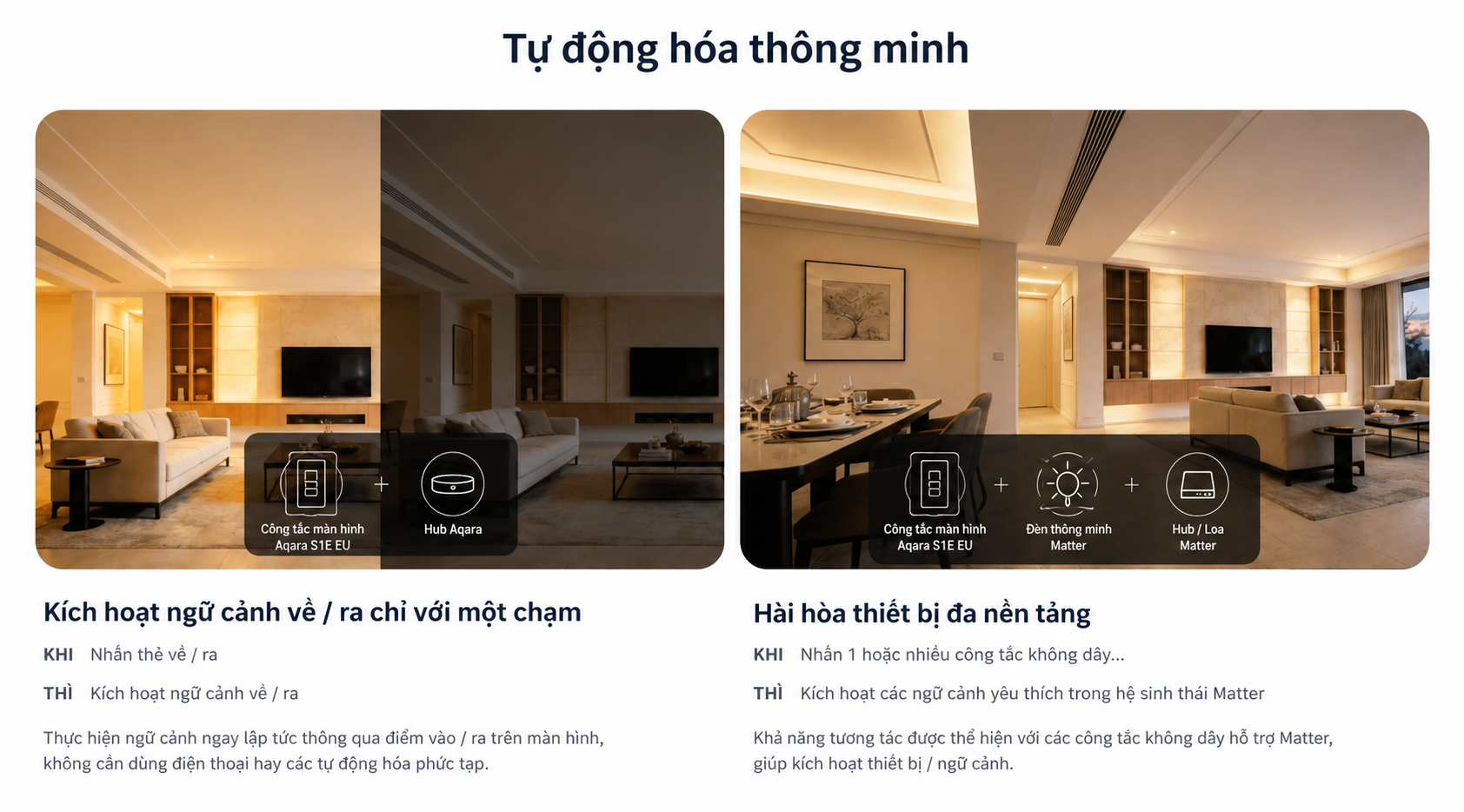 Công tắc tích hợp cảm biến hiện diện Aqara S100 US