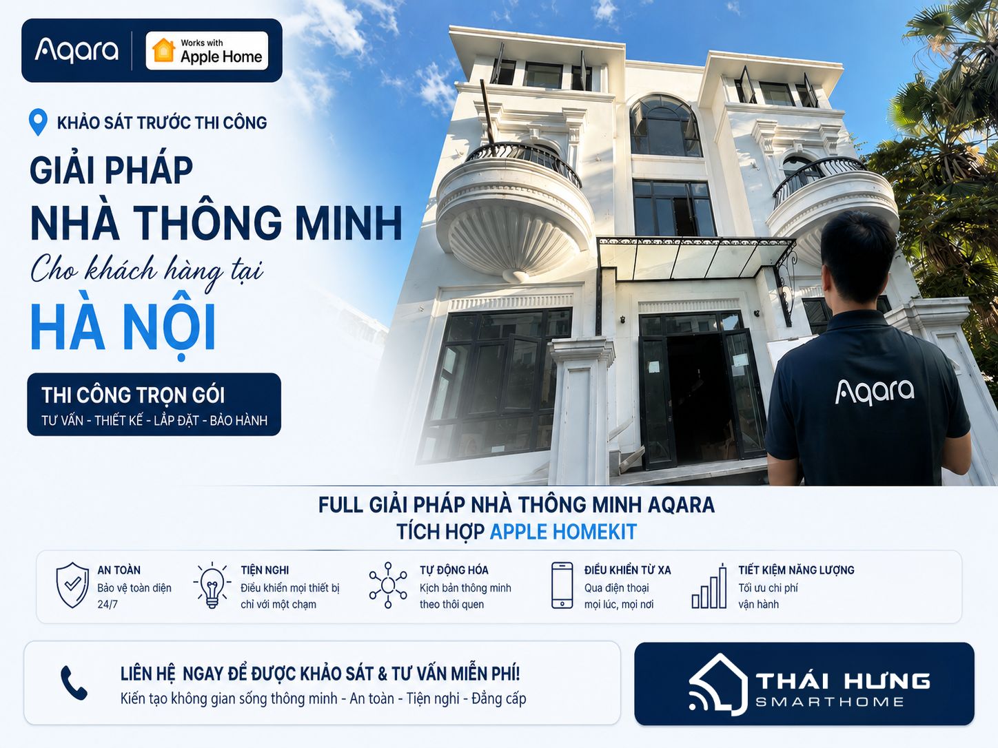 Khảo sát công trình trước thi công Aqara Smart Home