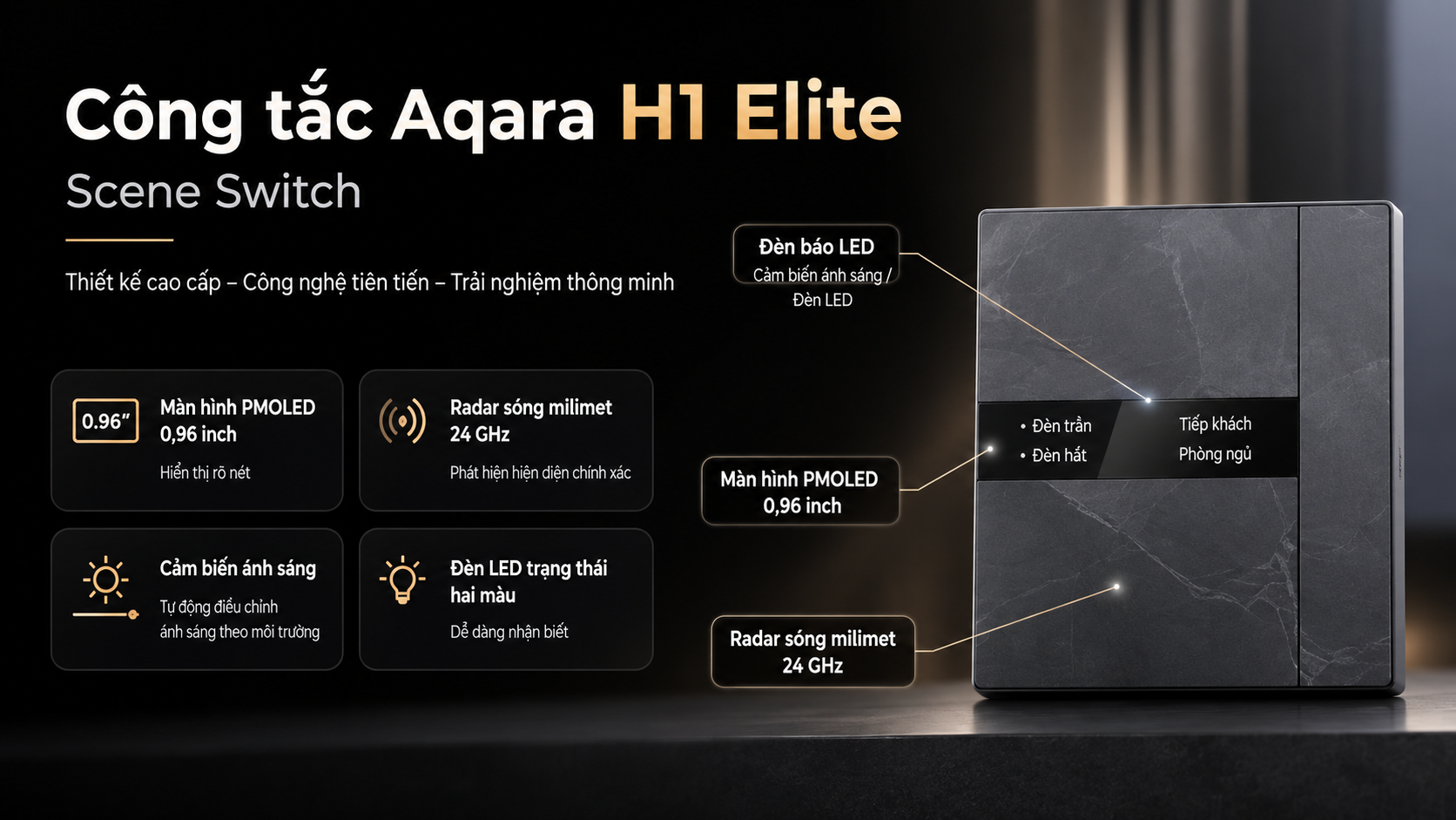 Công tắc Aqara H1 Elite