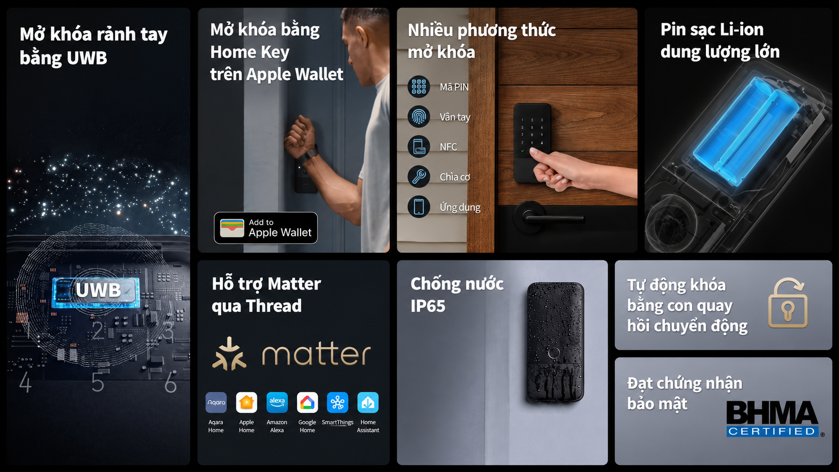 Aqara U400 hỗ trợ Samsung Homekey