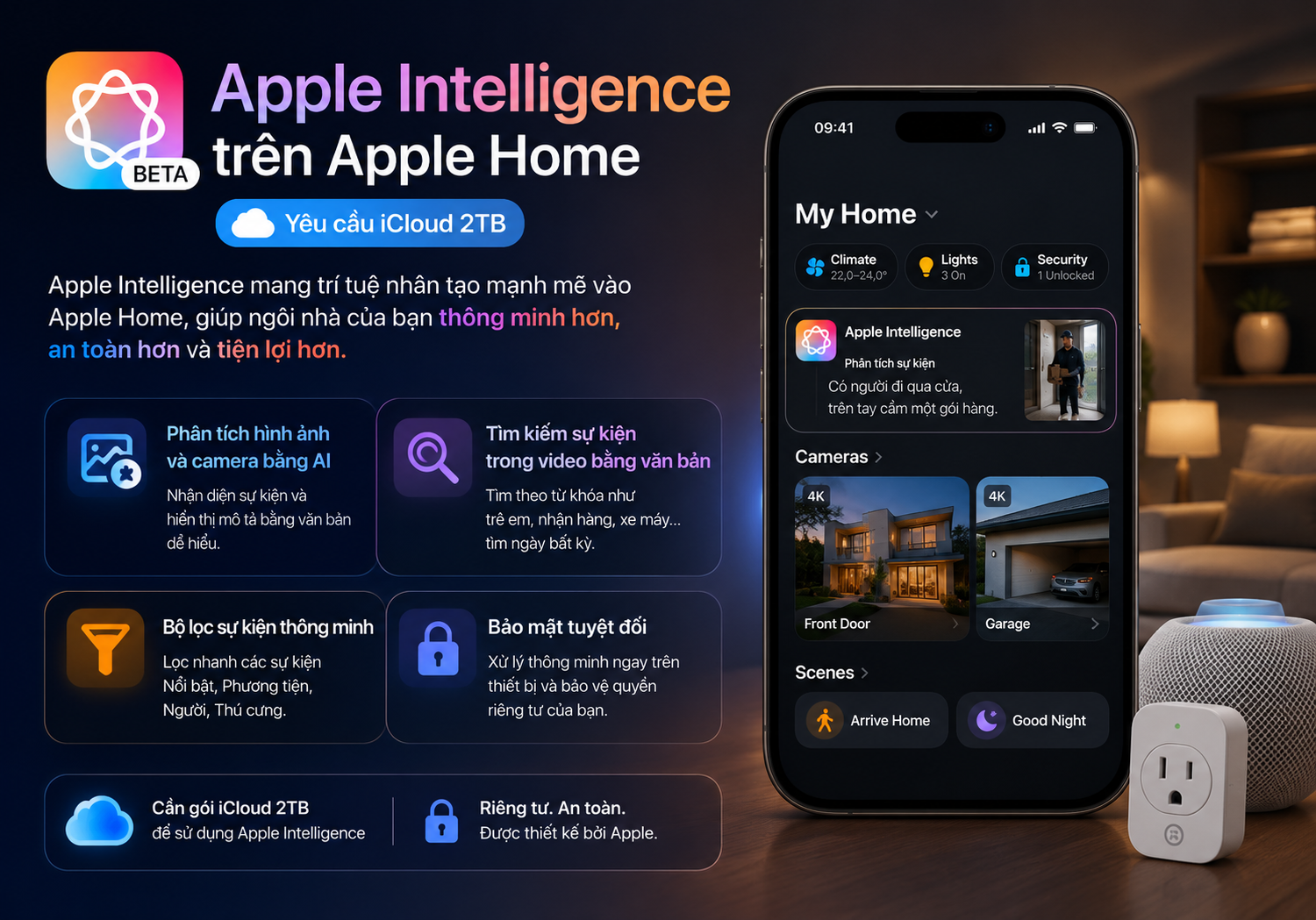 Apple Intelligence trên Apple Home