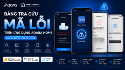 Kiểm tra mã lỗi trên Aqara Home