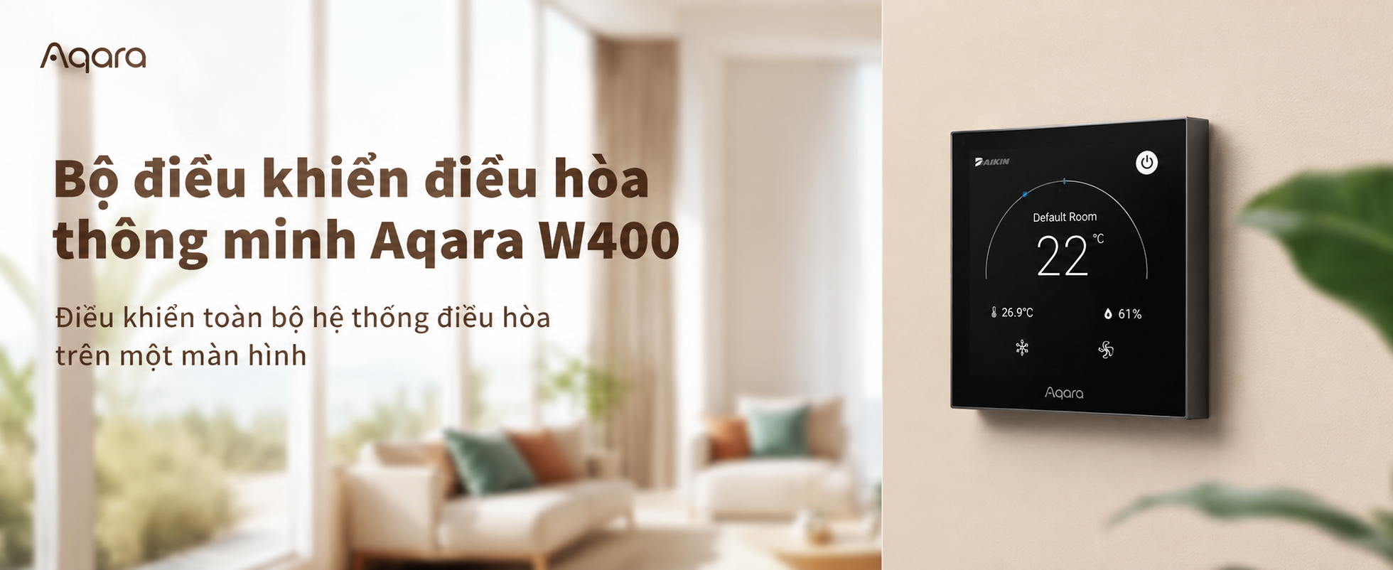 Aqara W400 tích hợp điều khiển trên Apple Homekit