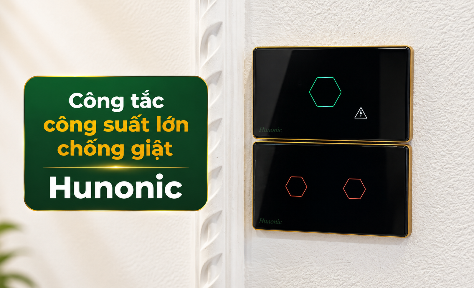 Công tắc CSL chống giật Hunonic
