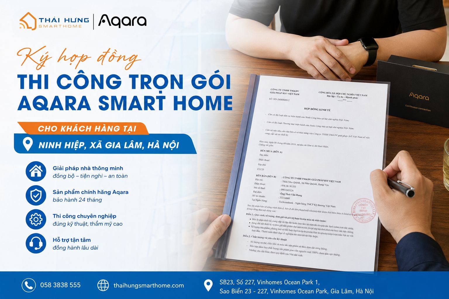 Khảo sát thi công trọn gói Aqara Smart Home