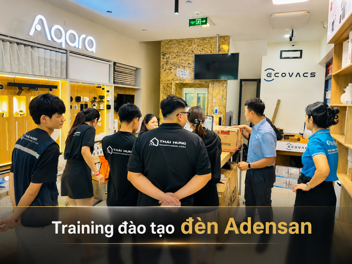 Buổi đào tạo training về đèn Adensan cùng đội ngũ Thái Hưng Smart Home