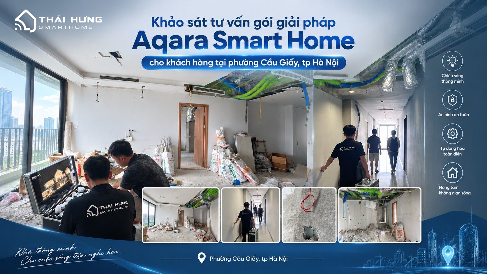 Khảo sát Aqara Smart Home tại Cầu Giấy , Hà Nội