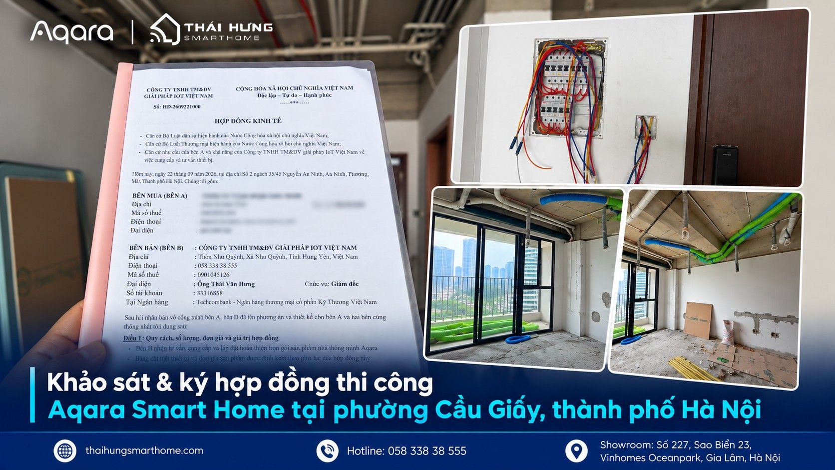 Ký hợp đồng thi công Aqara Smart Home tại Cầu Giấy, Hà Nội