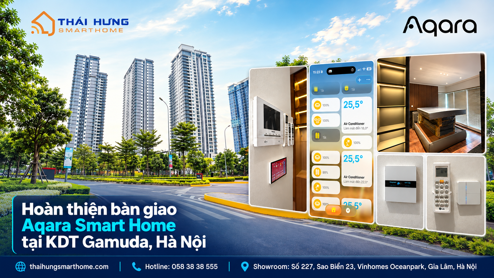 Bàn giao Aqara Smart Home tại KDT Gamuda Hà Nội