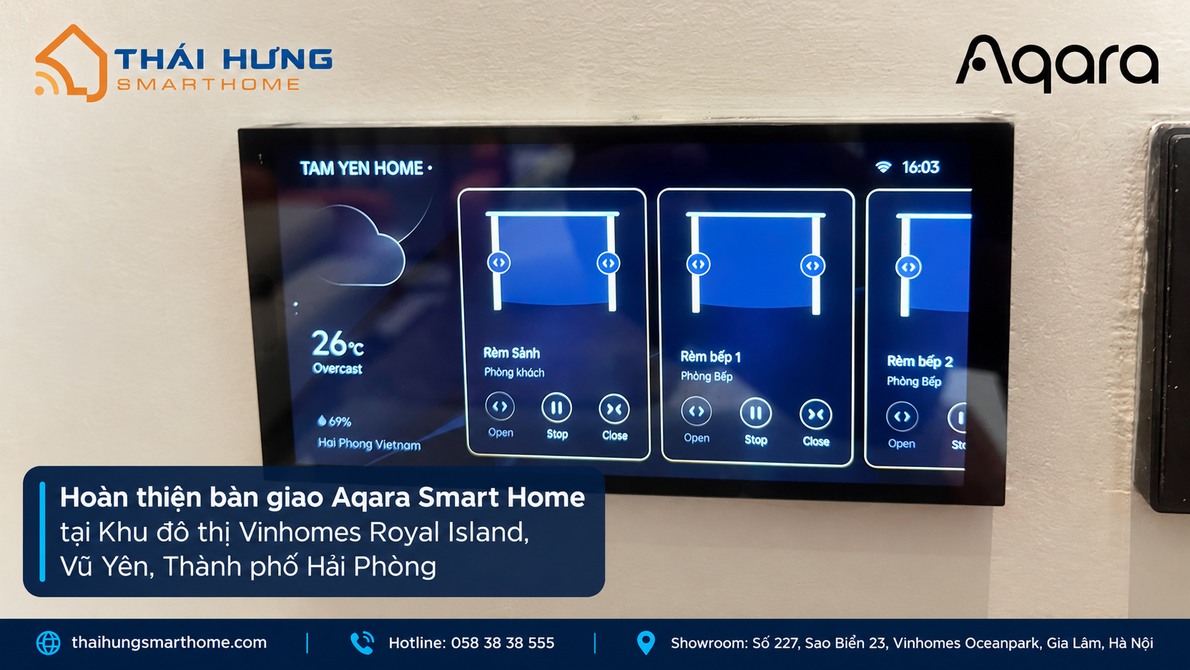 Bàn giao nhà thông minh Aqara Smart Home cho khách hàng tại Vũ Yên, Hải Phòng